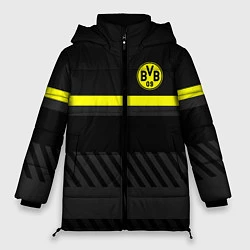 Куртка зимняя женская FC Borussia 2018 Original #3, цвет: 3D-черный