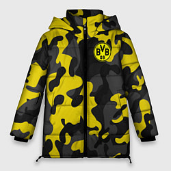 Куртка зимняя женская Borussia 2018 Military Sport, цвет: 3D-черный