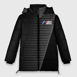 Куртка зимняя женская BMW: Grey Colors Lines, цвет: 3D-черный