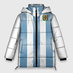 Куртка зимняя женская Сборная Аргентины: ЧМ-2018, цвет: 3D-черный