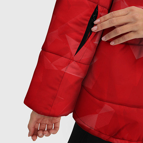 Женская зимняя куртка FCMU: Red & Black Star / 3D-Черный – фото 5