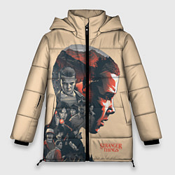 Куртка зимняя женская Stranger Things, цвет: 3D-красный