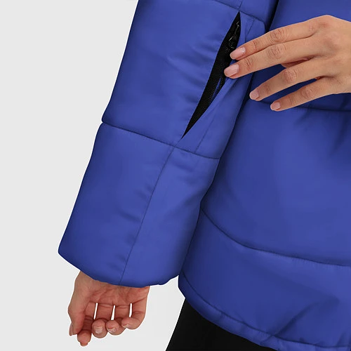 Женская зимняя куртка NASA: Blue Space / 3D-Черный – фото 5