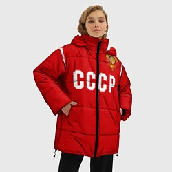 Куртка зимняя женская Сборная СССР 1988, цвет: 3D-черный — фото 2