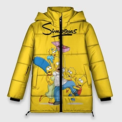 Куртка зимняя женская Simpsons Family, цвет: 3D-черный