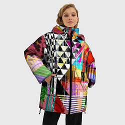 Куртка зимняя женская RGB Geometry, цвет: 3D-черный — фото 2