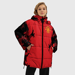 Куртка зимняя женская FC Manchester United: Red Original, цвет: 3D-красный — фото 2