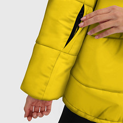 Куртка зимняя женская Сборная Бразилии: желтая, цвет: 3D-красный — фото 2