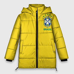 Куртка зимняя женская Сборная Бразилии, цвет: 3D-светло-серый