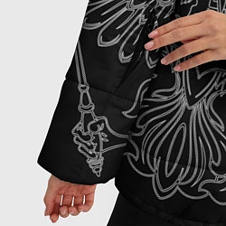 Куртка зимняя женская Разведка: герб РФ, цвет: 3D-черный — фото 2