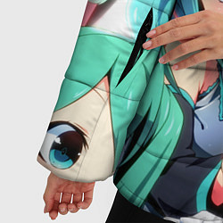 Куртка зимняя женская Vocaloid, цвет: 3D-красный — фото 2