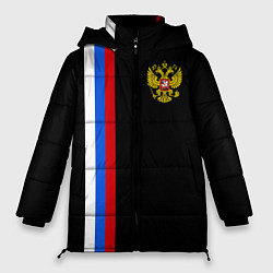 Женская зимняя куртка Россия: Линия триколор