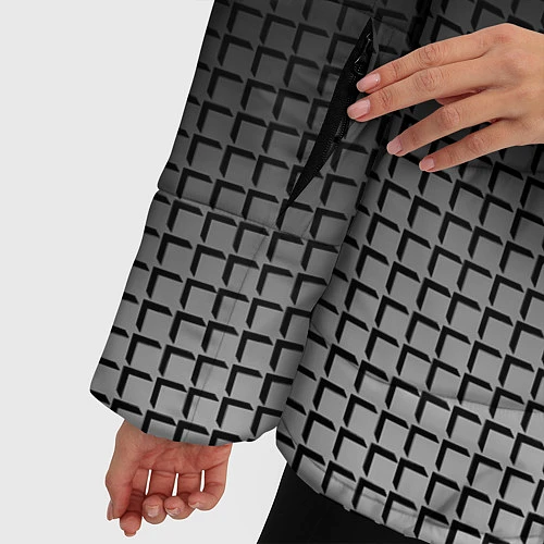 Женская зимняя куртка MITSUBISHI SPORT / 3D-Черный – фото 5