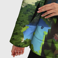 Куртка зимняя женская Minecraft: Настя, цвет: 3D-черный — фото 2
