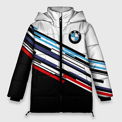 Куртка зимняя женская BMW BRAND COLOR БМВ, цвет: 3D-черный