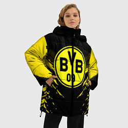 Куртка зимняя женская Borussia FC: Sport Fashion, цвет: 3D-светло-серый — фото 2