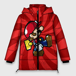 Куртка зимняя женская Super Mario: Red Illusion, цвет: 3D-красный