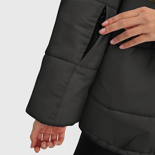 Женская зимняя куртка Kingdom Come: Deliverance Logo / 3D-Черный – фото 5