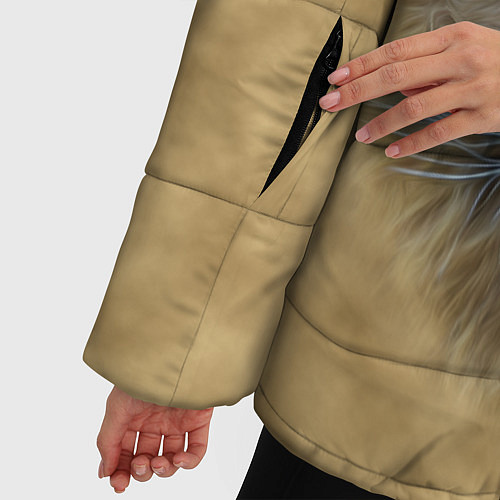 Женская зимняя куртка Песчаный лев / 3D-Черный – фото 5