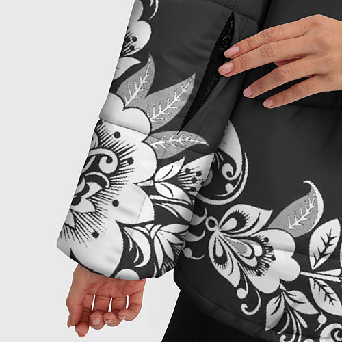 Женская зимняя куртка Нейромонах Феофан / 3D-Черный – фото 5