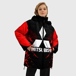 Куртка зимняя женская Mitsubishi: Red Anger, цвет: 3D-черный — фото 2