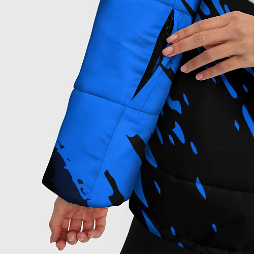Женская зимняя куртка Lexus: Blue Anger / 3D-Черный – фото 5
