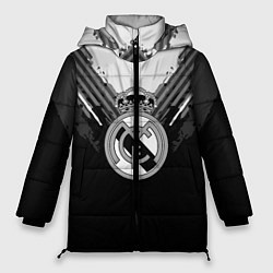 Куртка зимняя женская FC Real Madrid: Black Style, цвет: 3D-светло-серый