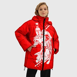 Куртка зимняя женская Спартанский гладиатор, цвет: 3D-светло-серый — фото 2