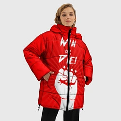 Куртка зимняя женская FCSM: Win or Die, цвет: 3D-красный — фото 2