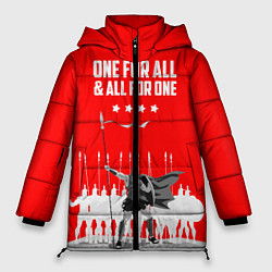 Куртка зимняя женская One for all & all for one, цвет: 3D-красный