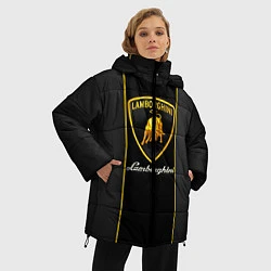 Куртка зимняя женская Lamborghini Luxury, цвет: 3D-черный — фото 2