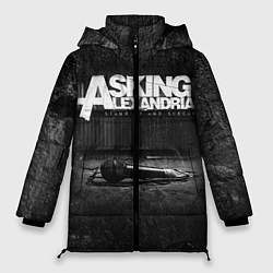 Куртка зимняя женская Asking Alexandria: Black Micro, цвет: 3D-красный