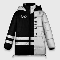 Куртка зимняя женская Infiniti: B&W Lines, цвет: 3D-черный