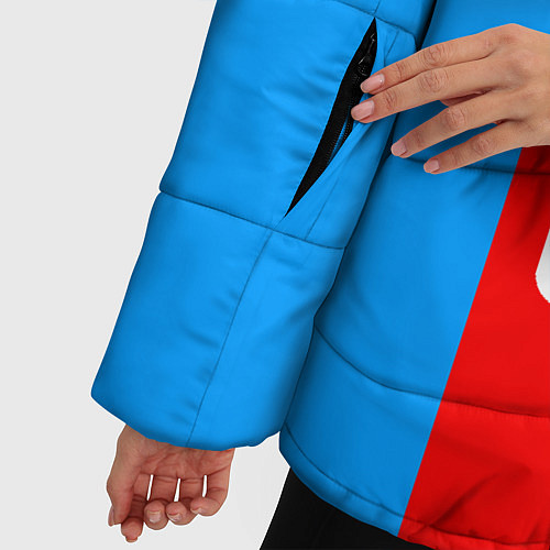 Женская зимняя куртка СССР: Blue Collection / 3D-Красный – фото 5