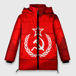 Куртка зимняя женская Патриот СССР, цвет: 3D-черный