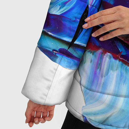 Женская зимняя куртка MUSE: Blue Colours / 3D-Черный – фото 5