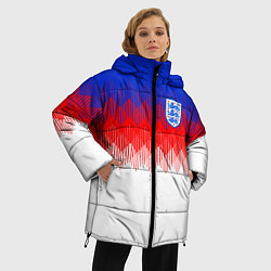 Куртка зимняя женская Сборная Англии: Тренировочная ЧМ-2018, цвет: 3D-светло-серый — фото 2