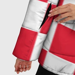 Куртка зимняя женская Сборная Хорватии: Домашняя ЧМ-2018, цвет: 3D-светло-серый — фото 2