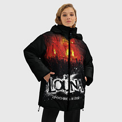 Куртка зимняя женская Louna: Проснись и пой, цвет: 3D-черный — фото 2