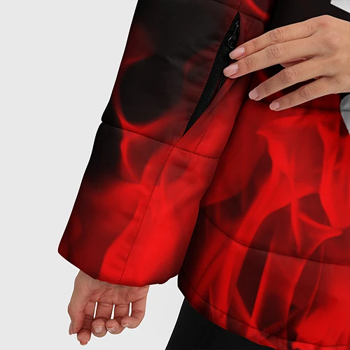 Женская зимняя куртка RHCP: Red Flame / 3D-Черный – фото 5