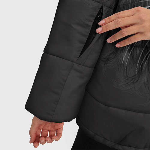 Женская зимняя куртка Cavalier King Charles / 3D-Черный – фото 5