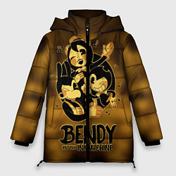 Куртка зимняя женская Bendy and the ink machine, цвет: 3D-черный
