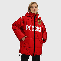 Куртка зимняя женская Сборная России, цвет: 3D-светло-серый — фото 2