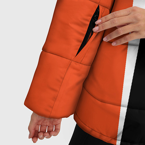 Женская зимняя куртка Russia: Orange Sport / 3D-Черный – фото 5