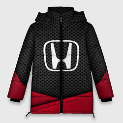 Куртка зимняя женская Honda: Grey Carbon, цвет: 3D-красный