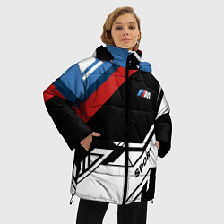 Куртка зимняя женская BMW GEOMETRY SPORT БМВ M PERFORMANCE, цвет: 3D-черный — фото 2