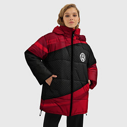 Куртка зимняя женская Volkswagen: Red Sport, цвет: 3D-черный — фото 2