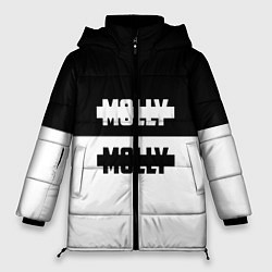 Куртка зимняя женская Molly: Black & White, цвет: 3D-светло-серый