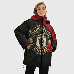 Куртка зимняя женская FC Man United: Old Style, цвет: 3D-черный — фото 2