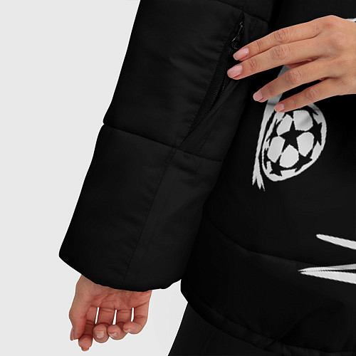 Женская зимняя куртка Zlatan Ibrahimovic / 3D-Черный – фото 5
